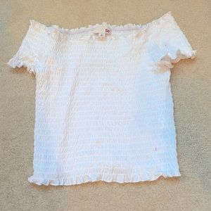 White Off The Shoulder Top